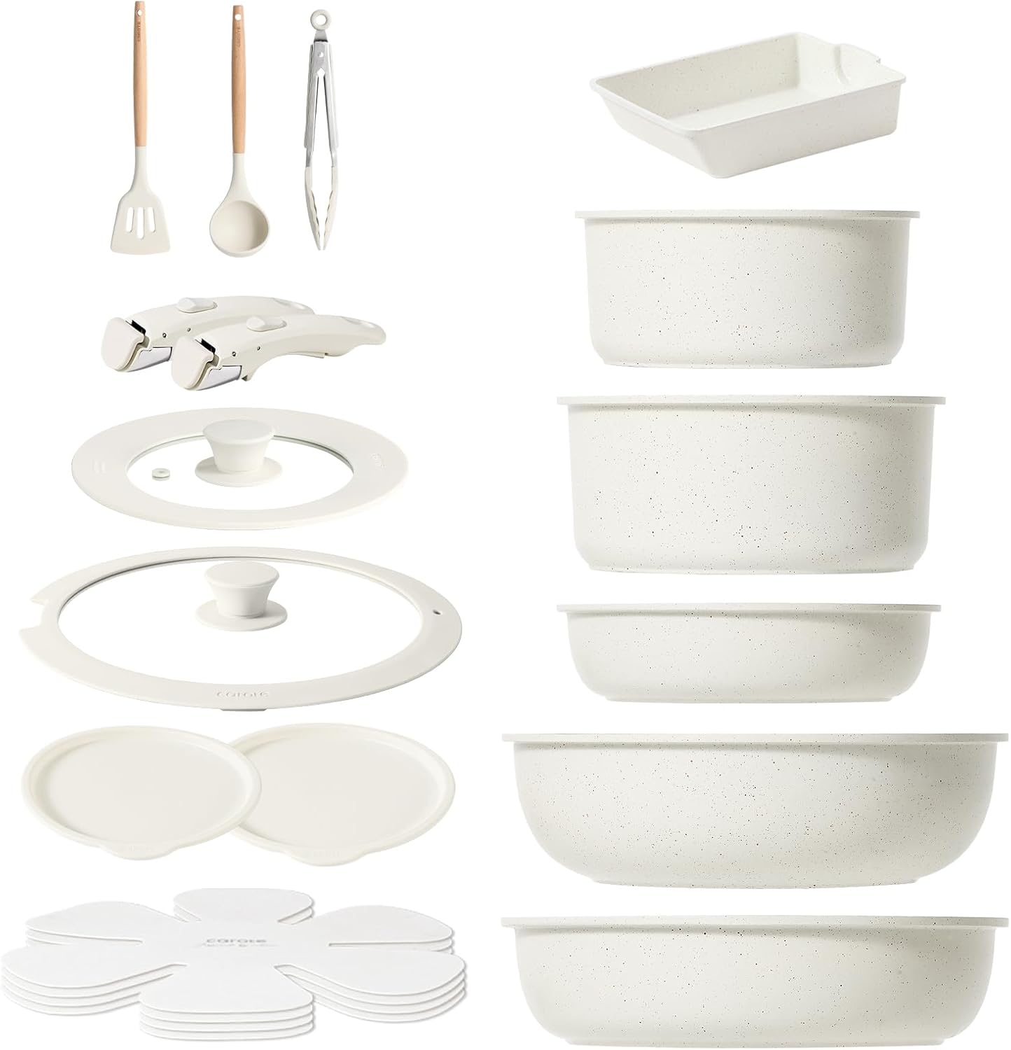 CAROTE カローテ フライパンセット 16点 アイスクリームシリーズ全体像