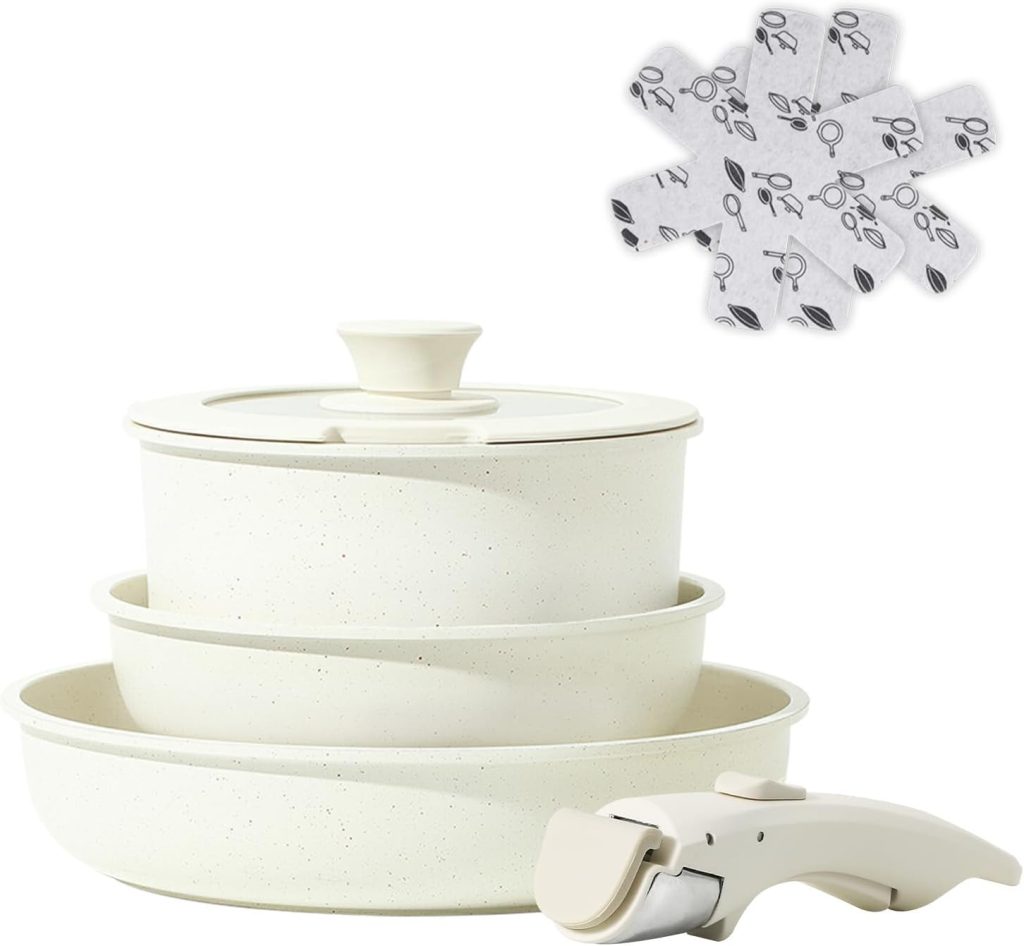 CAROTE non-stick frying pan close-up showing coating quality - View 2